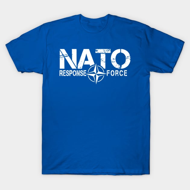 NATO Response Force   (white logo) T-Shirt by Illustratorator